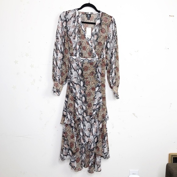 BAR 111 Blua & Tilly Multisnake print wrap dress - Picture 8 of 12